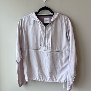 Thread & Supply Lilac Gray Lined Hooded Jacket